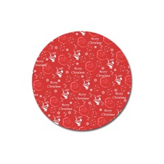 Santa Christmas Collage Magnet 3  (round) by Sapixe