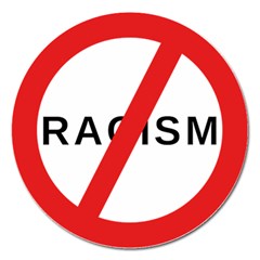 No Racism Magnet 5  (Round)