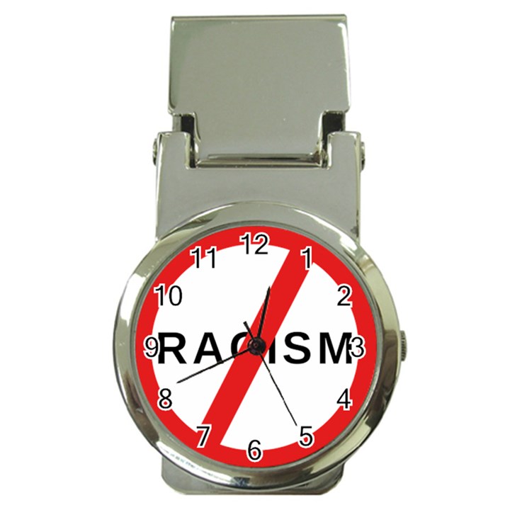 No Racism Money Clip Watches