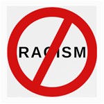 No Racism Medium Glasses Cloth (2-Side) Front