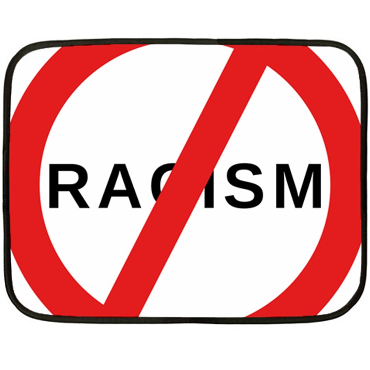 No Racism Double Sided Fleece Blanket (Mini) 