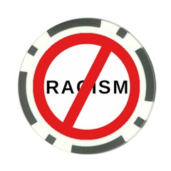 No Racism Poker Chip Card Guard (10 pack)