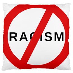 No Racism Large Cushion Case (one Side)