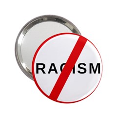 No Racism 2 25  Handbag Mirrors