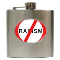 No Racism Hip Flask (6 Oz)