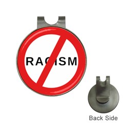 No Racism Hat Clips With Golf Markers