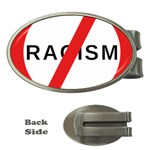 No Racism Money Clips (Oval)  Front