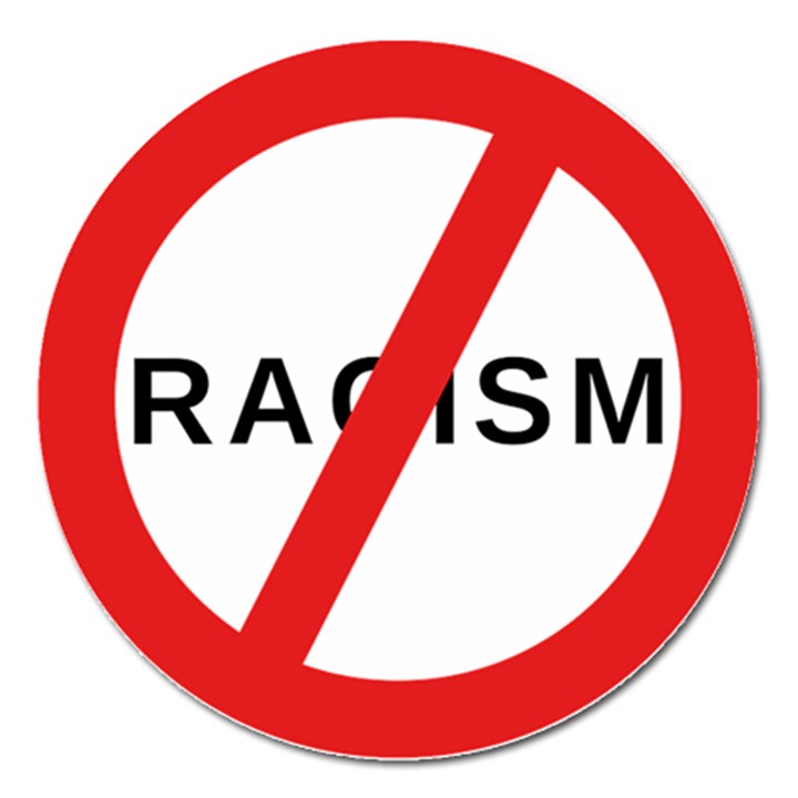 No Racism Magnet 5  (Round)