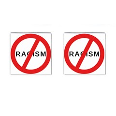 No Racism Cufflinks (square)