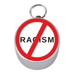 No Racism Mini Silver Compasses