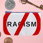 No Racism Large Coin Purse Front