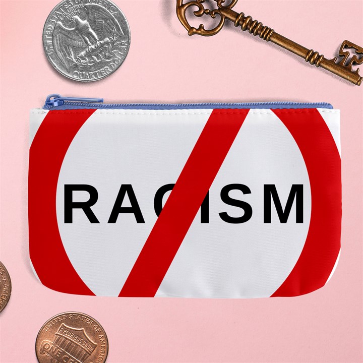 No Racism Large Coin Purse