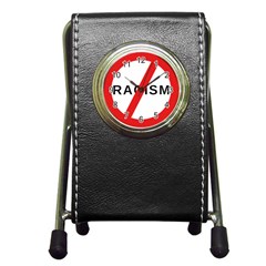 No Racism Pen Holder Desk Clocks by demongstore