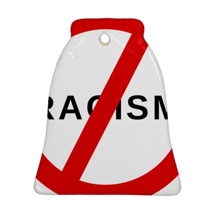 No Racism Bell Ornament (Two Sides)