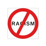 No Racism Satin Bandana Scarf Front