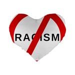 2000px No Racism Svg Standard 16  Premium Heart Shape Cushions Back