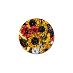 Sunflowers In A Scott House Golf Ball Marker (10 Pack) by bestdesignintheworld