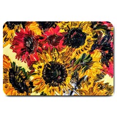 Sunflowers In A Scott House Large Doormat  by bestdesignintheworld