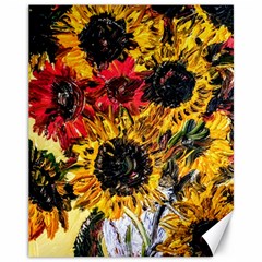 Sunflowers In A Scott House Canvas 11  X 14   by bestdesignintheworld