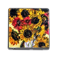 Sunflowers In A Scott House Memory Card Reader (square) by bestdesignintheworld