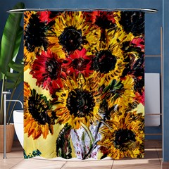 Sunflowers In A Scott House Shower Curtain 60  X 72  (medium)  by bestdesignintheworld