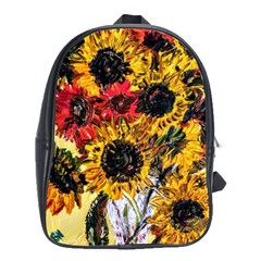 Sunflowers In A Scott House School Bag (xl) by bestdesignintheworld