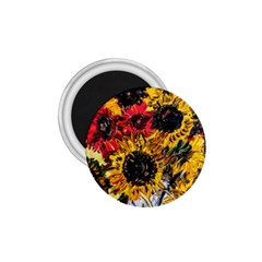 Sunflowers In A Scott House 1 75  Magnets by bestdesignintheworld