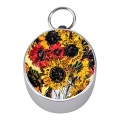 Sunflowers In A Scott House Mini Silver Compasses by bestdesignintheworld