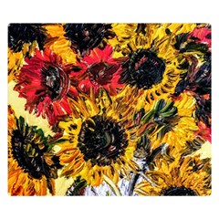 Sunflowers In A Scott House Double Sided Flano Blanket (small)  by bestdesignintheworld