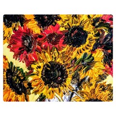 Sunflowers In A Scott House Double Sided Flano Blanket (medium)  by bestdesignintheworld