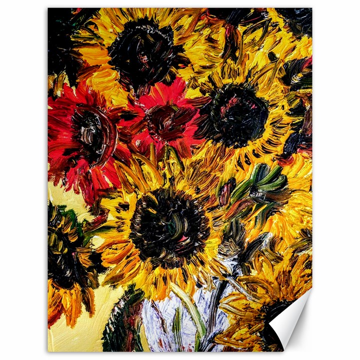 Sunflowers In A Scott House Canvas 12  x 16  