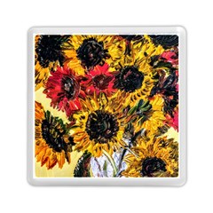 Sunflowers In A Scott House Memory Card Reader (square)  by bestdesignintheworld