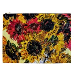 Sunflowers In A Scott House Cosmetic Bag (xxl)  by bestdesignintheworld