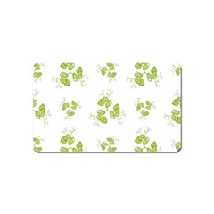 Photographic Floral Decorative Pattern Magnet (name Card) by dflcprints