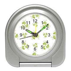 Photographic Floral Decorative Pattern Travel Alarm Clocks by dflcprints