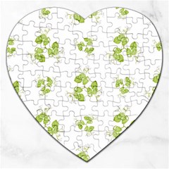 Photographic Floral Decorative Pattern Jigsaw Puzzle (heart) by dflcprints