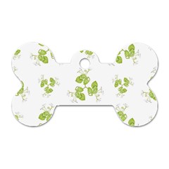 Photographic Floral Decorative Pattern Dog Tag Bone (two Sides) by dflcprints