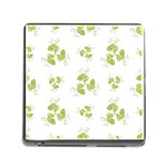 Photographic Floral Decorative Pattern Memory Card Reader (Square) Front