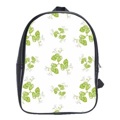 Photographic Floral Decorative Pattern School Bag (xl) by dflcprints