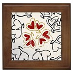 Loving Hearts Framed Tiles Front