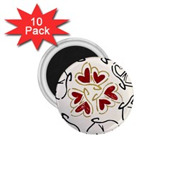 Loving Hearts 1 75  Magnets (10 Pack) 