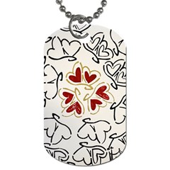 Loving Hearts Dog Tag (one Side) by Art2City