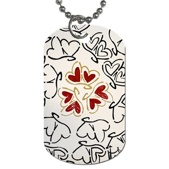 Loving Hearts Dog Tag (One Side)