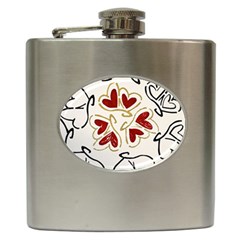 Loving Hearts Hip Flask (6 Oz) by Art2City