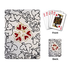 Loving Hearts Playing Card by Art2City