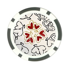 Loving Hearts Poker Chip Card Guard