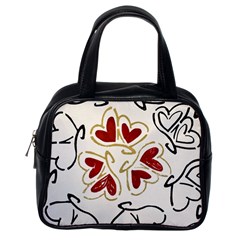 Loving Hearts Classic Handbags (one Side) by Art2City