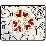 Loving Hearts Fleece Blanket (Medium)  60 x50  Blanket Front