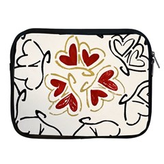 Loving Hearts Apple Ipad 2/3/4 Zipper Cases by Art2City