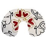 Loving Hearts Travel Neck Pillows Front